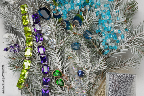 Jewelry at fir tree