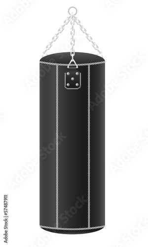 punching bag for boxing vector illustration
