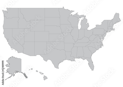 アメリカ合衆国の地図