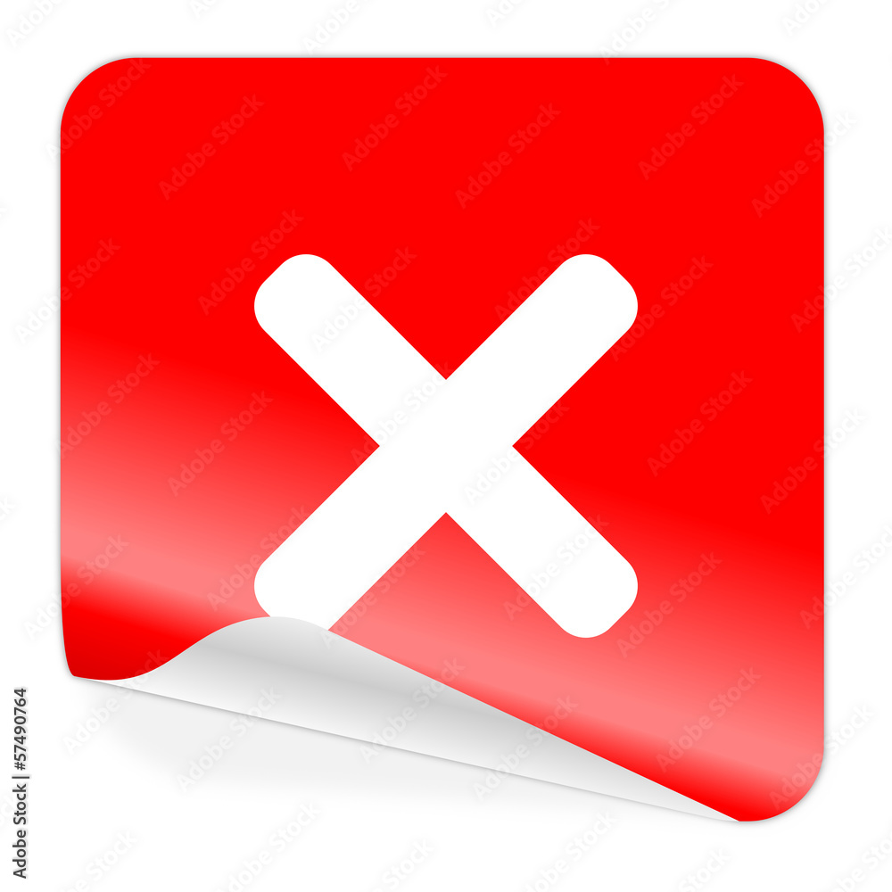 Obraz premium cancel icon