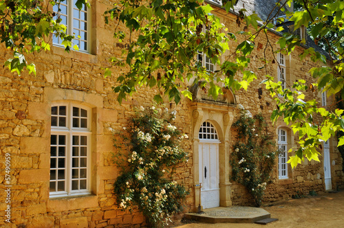 France, picturesque Jardins du Manoir d Eyrignac in Dordogne photo