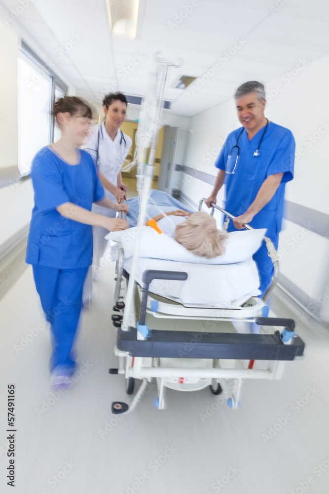 Motion Blur Stretcher Gurney Patient Hospital Emergency Motion Blur Stretcher Gurney Patient Hospital Emergency