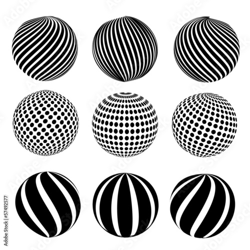 Abstract dotted sphere