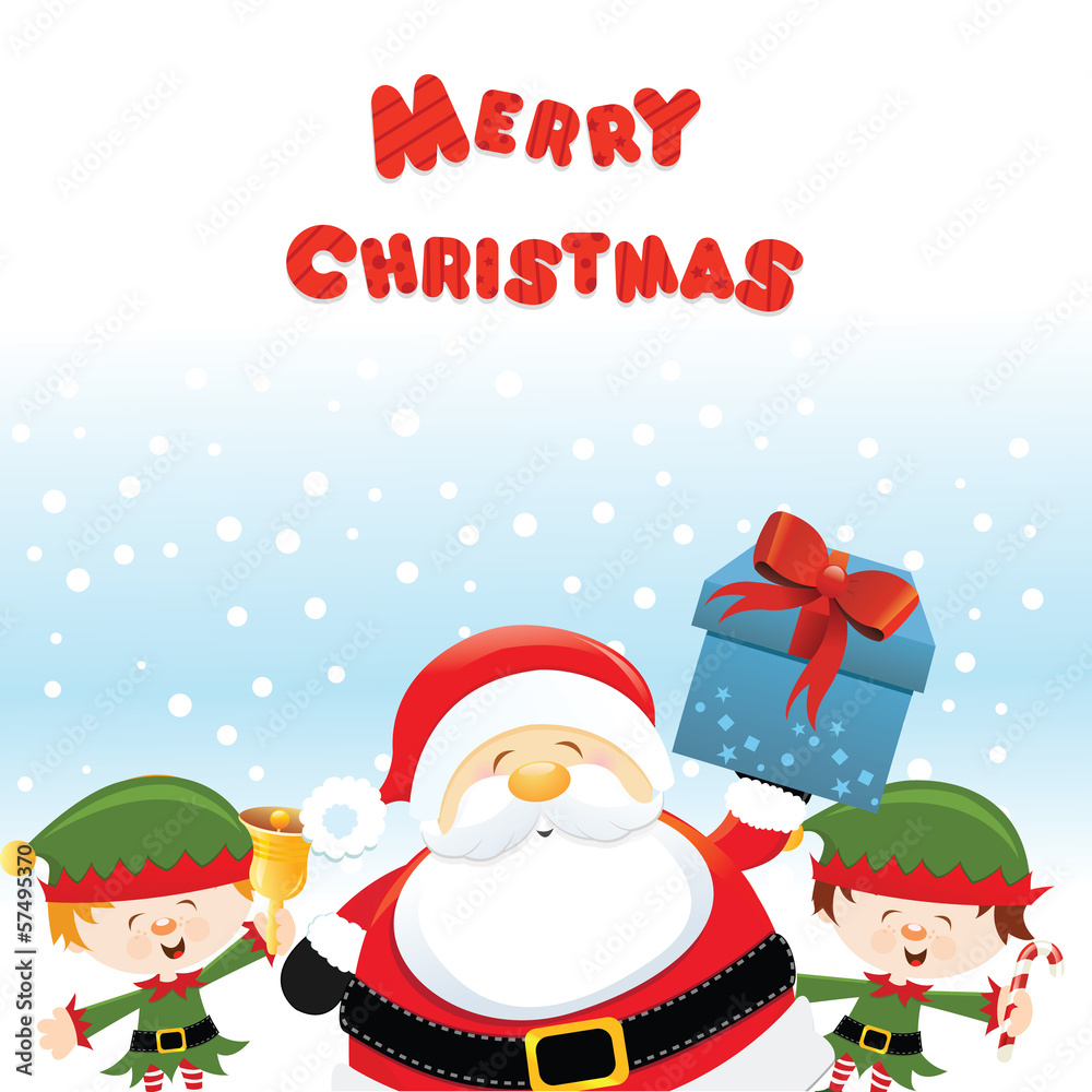 Santa With Elves Santa With Elves