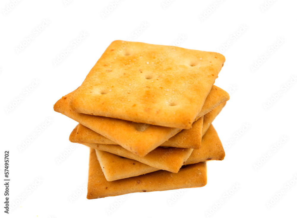 Fototapeta premium salty crackers isolated
