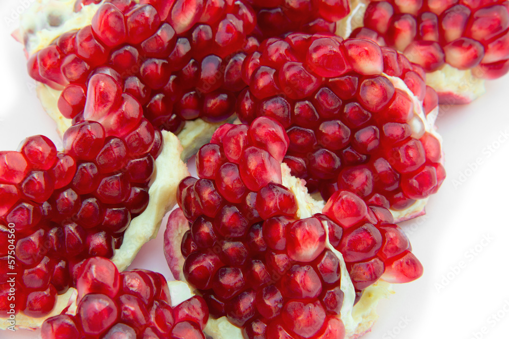 sliced pomegranate sliced pomegranate