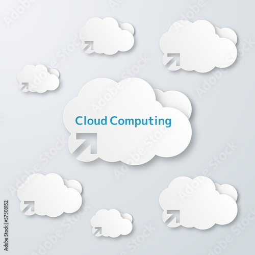 Cloud Computing Vector Graphic