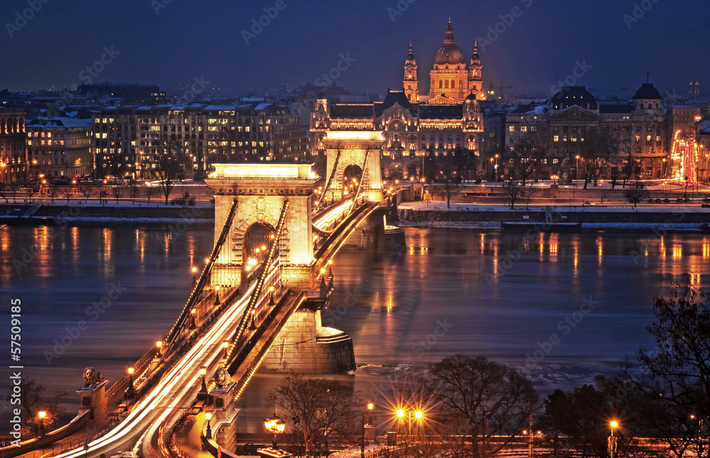 Fototapeta premium Budapest in winter
