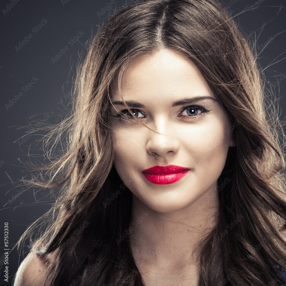 Fototapeta premium close up woman face