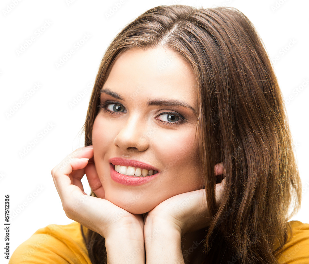 young woman isolated portrait young woman isolated portrait