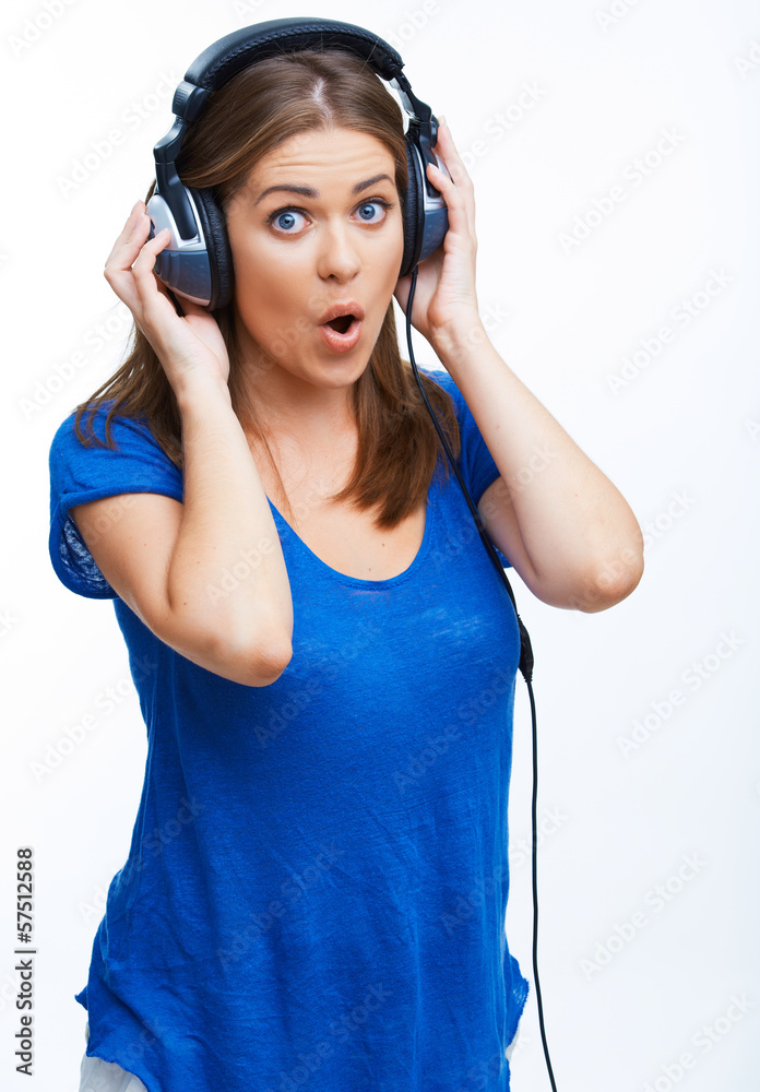 music woman portrait