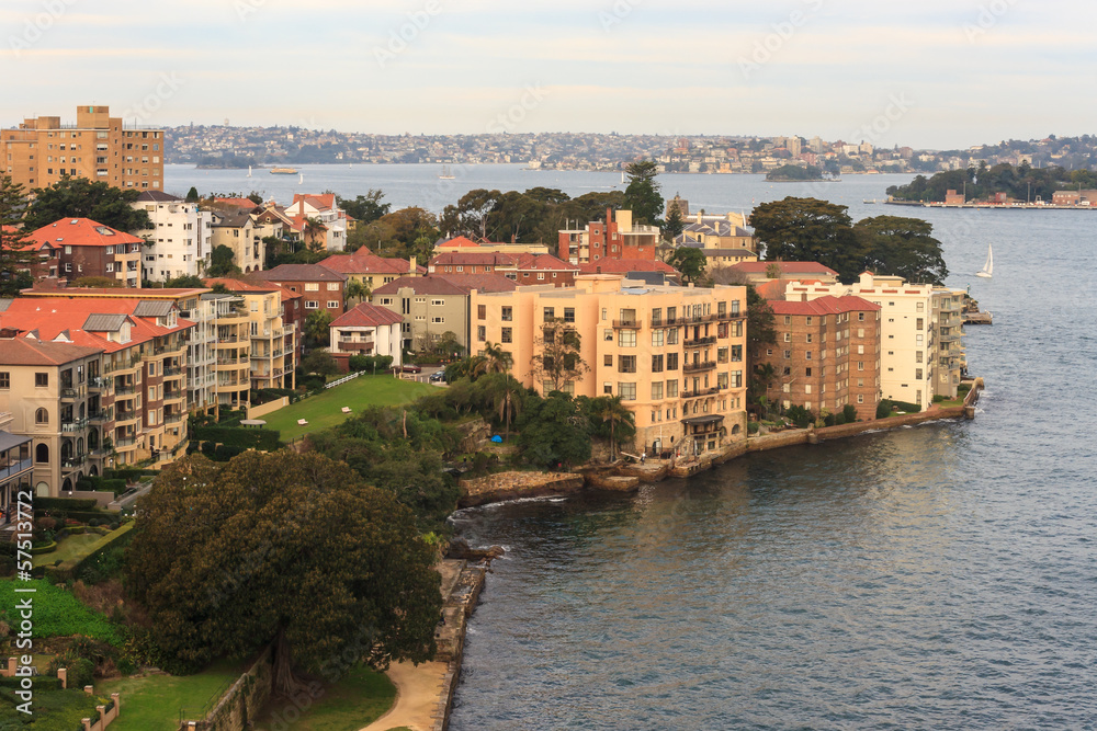 residential houses in Kirribilli suburb in Sydney