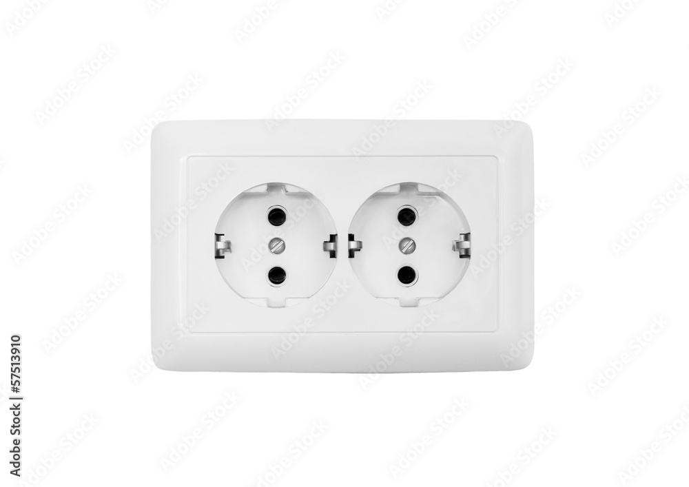 Socket isolated on a white background Socket isolated on a white background