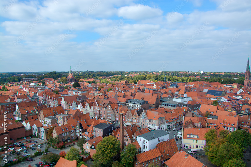 Lüneburg, Luftaufnahme