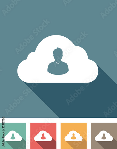 infographie : avatar homme / réseaux sociaux