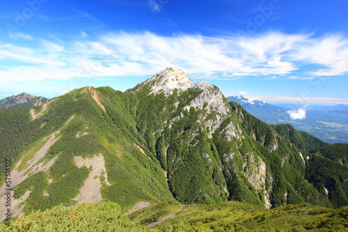 Minami Alps Mt. Kaikomagatake, Yamanashi, Japan photo