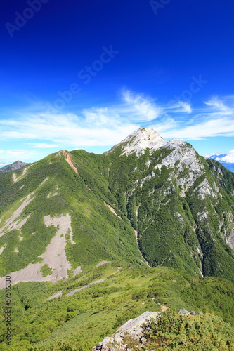 Minami Alps Mt. Kaikomagatake, Yamanashi, Japan photo
