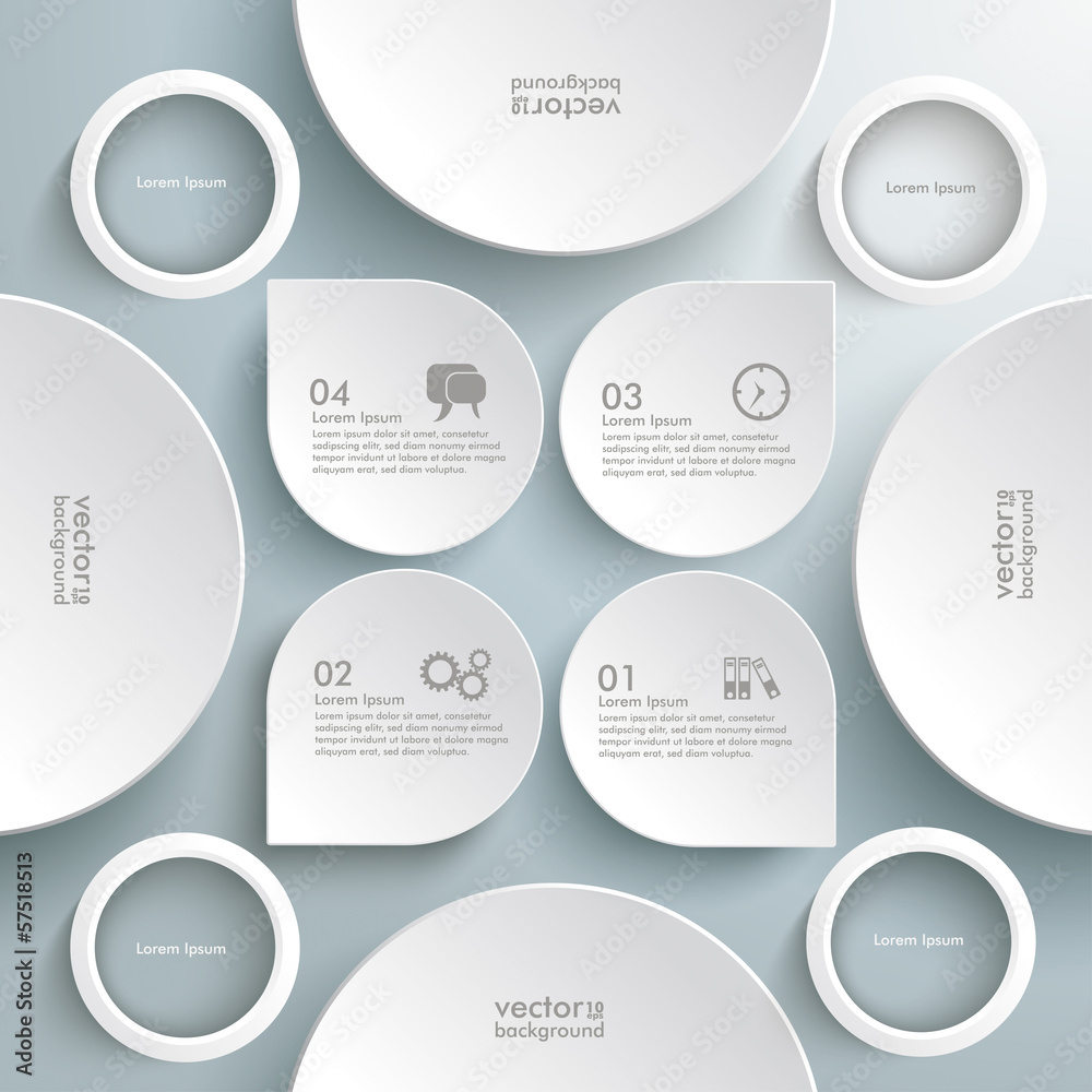 Infographic Lotus Drops Rings Circles Infographic Lotus Drops Rings Circles