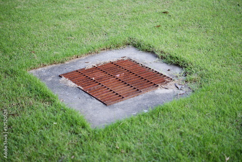 gutter for ground water drainage