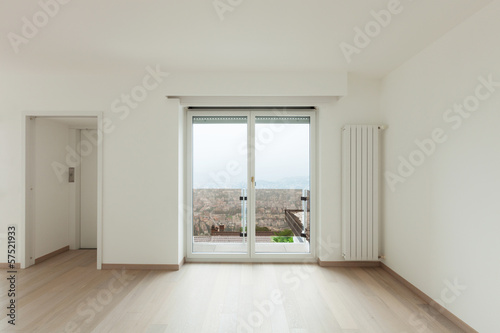beautiful new apartment  interior  view room with window