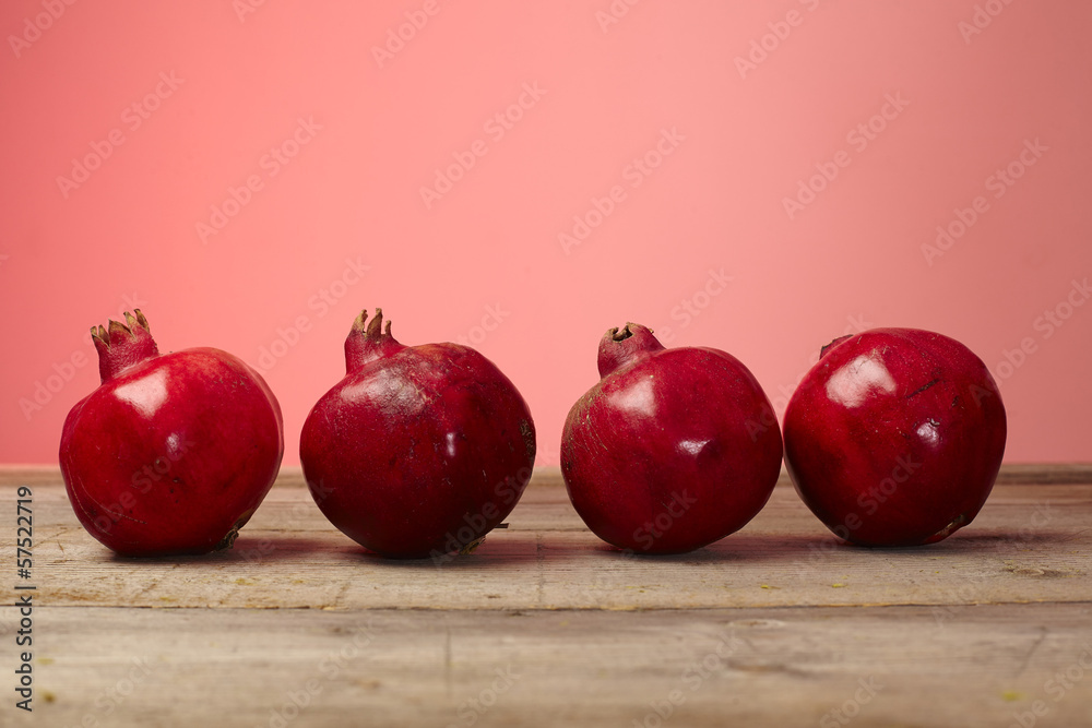 Red pomegranate fruit