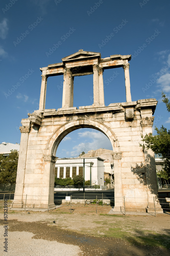 The arch of Hadrian, Athens