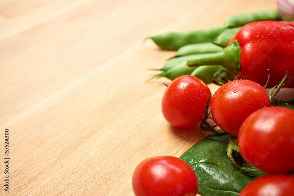 abstract design background vegetables on a wooden background abstract design background vegetables on a wooden background
