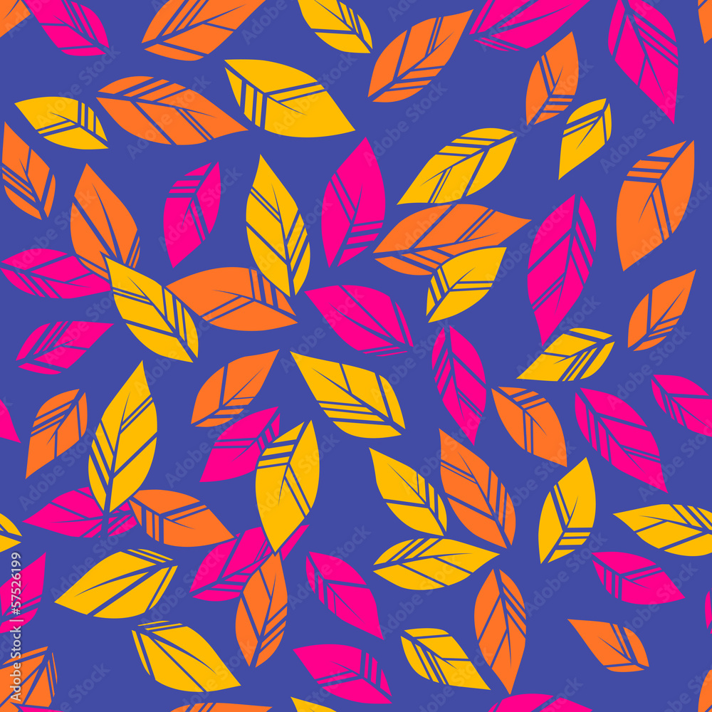 bright seamless leaves