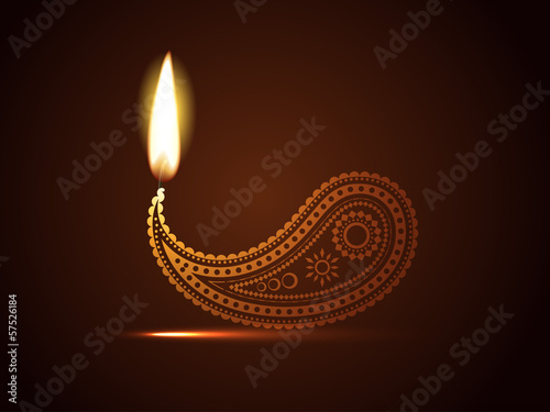 creative diwali diya photo