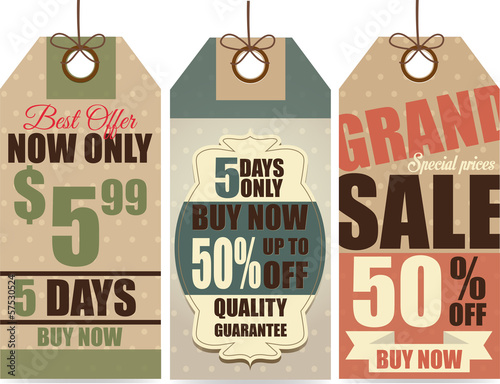 Sale labels