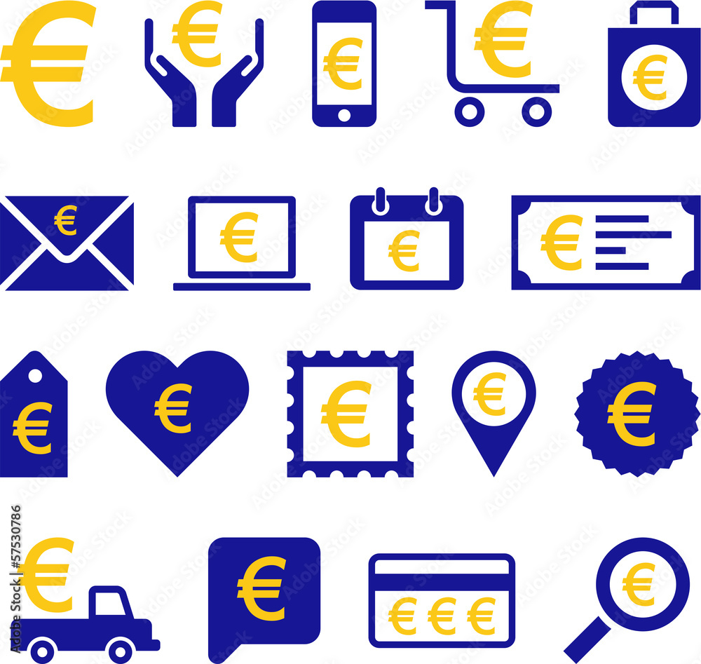 Conceptual Euro icons