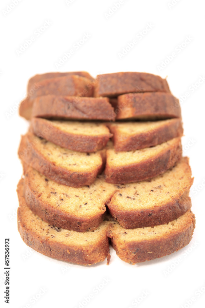 Sliced bread over white background Sliced bread over white background