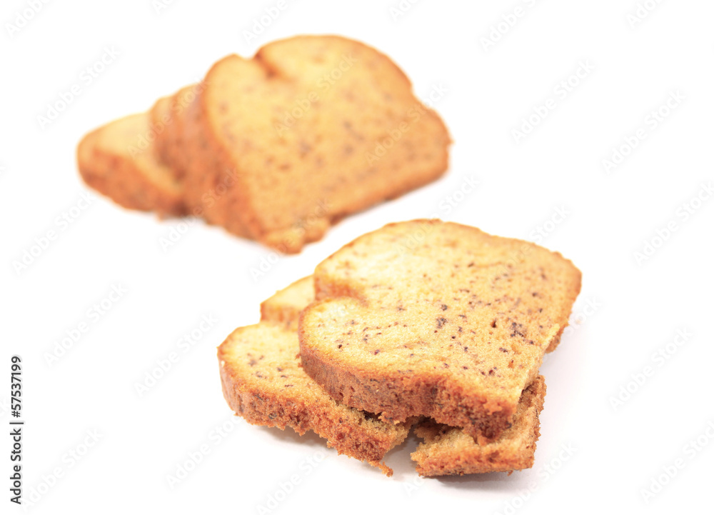 Sliced bread over white background Sliced bread over white background
