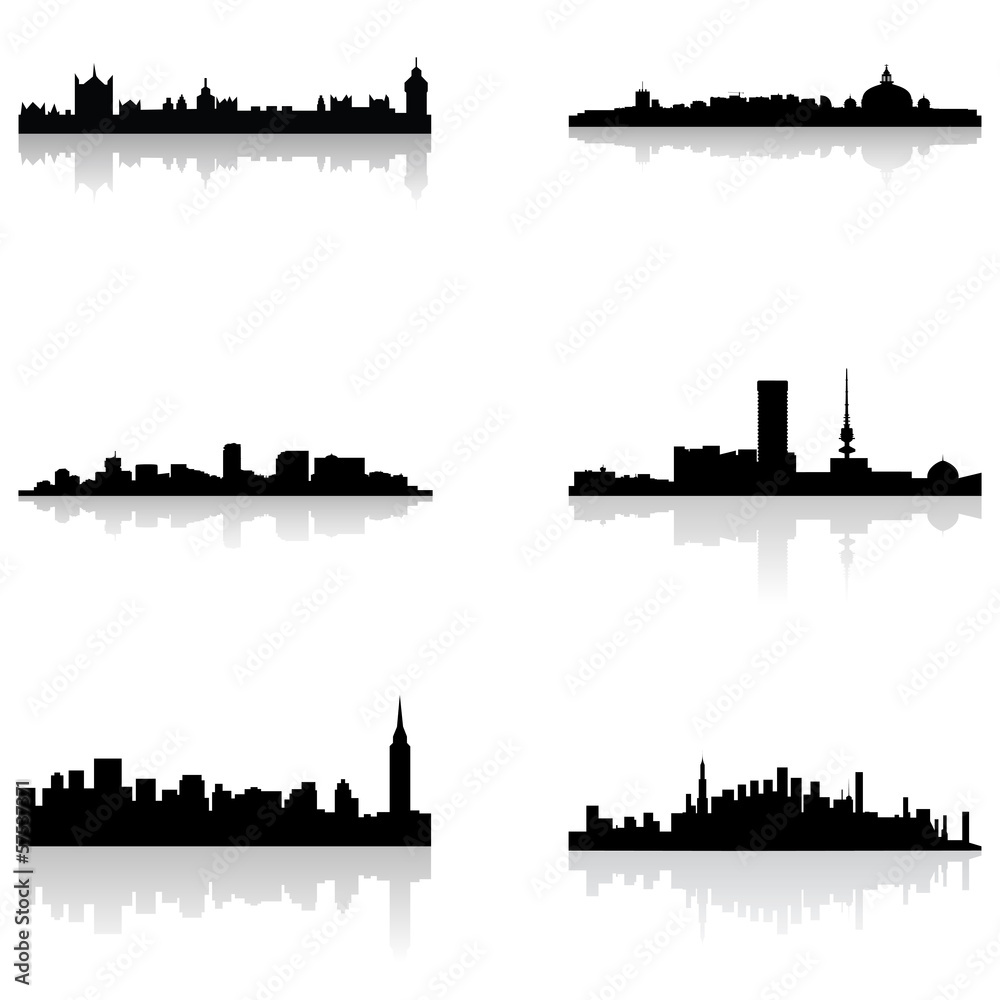 Building silhouettes Building silhouettes