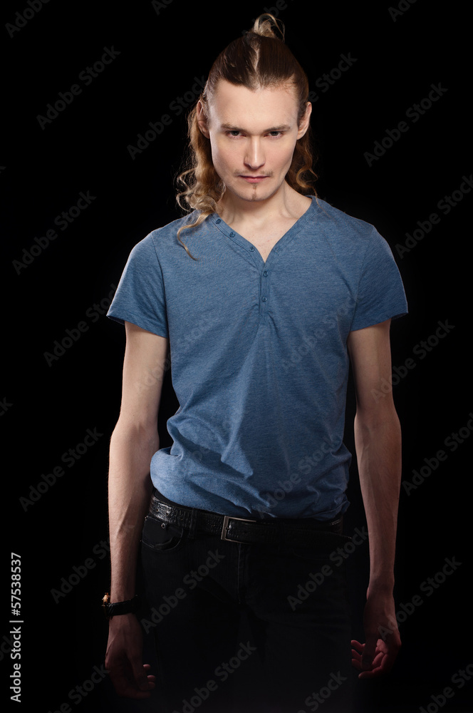 Fashion portrait of handsome sexy young man Fashion portrait of handsome sexy young man