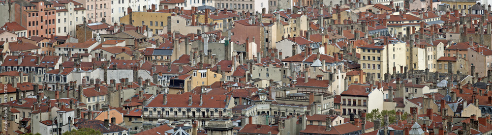 Stadtansicht von Lyon, Frankreich