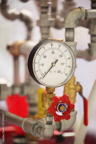 Close up of a pressure-gauge
