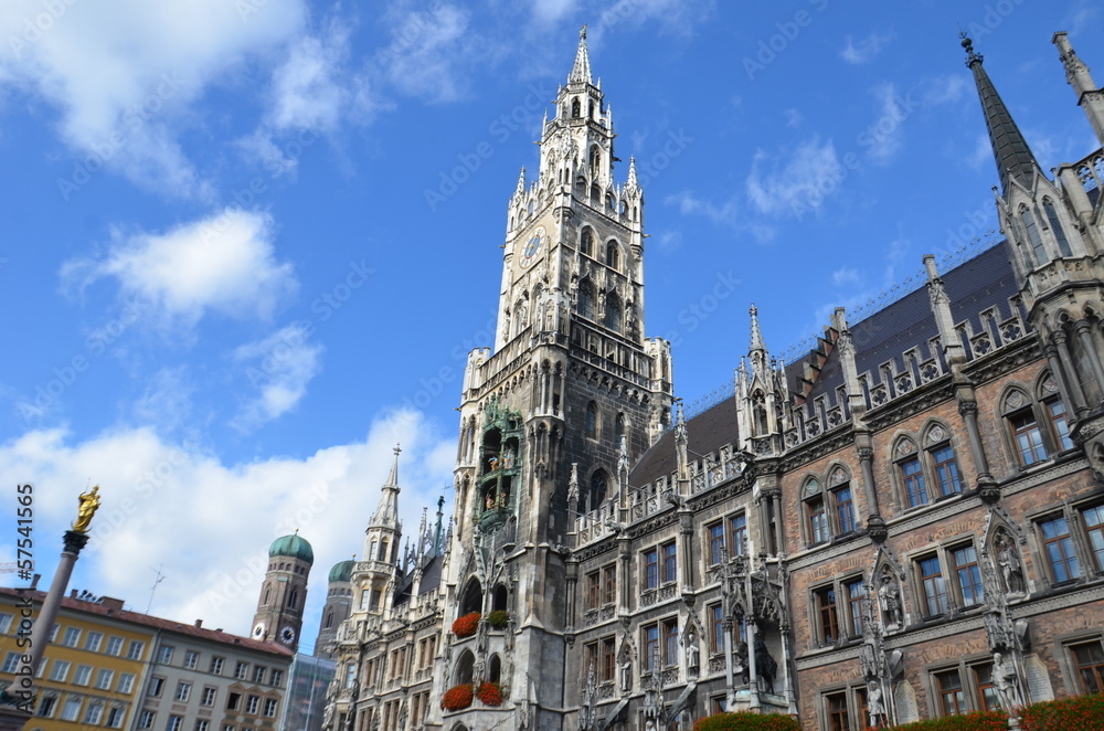 Neues Rathaus, nouvel hôtel de ville, Munich Neues Rathaus, nouvel hôtel de ville, Munich