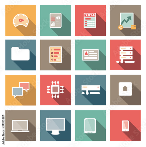icônes : flatscreen : application, plateforme, matériel