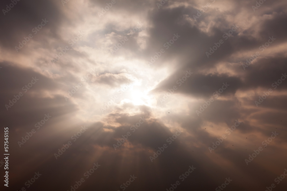 sky with sun sky with sun
