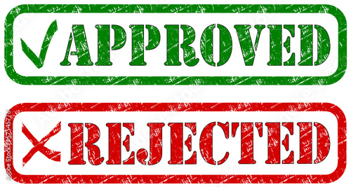 Rejected Approved Stempel  #131023-svg01