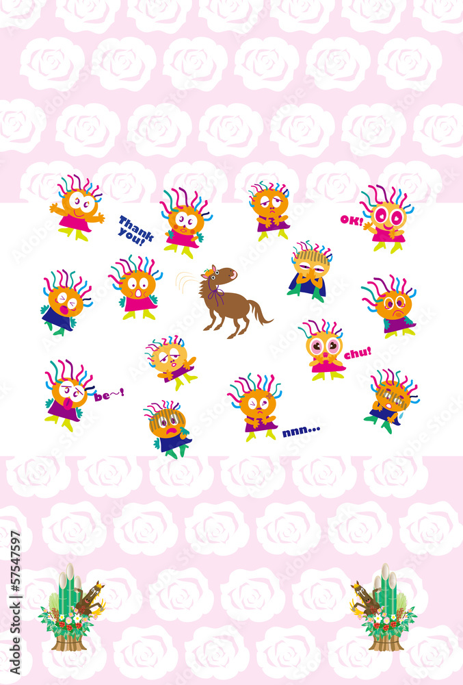可愛い子供と馬のイラスト素材 Stock Illustration Adobe Stock