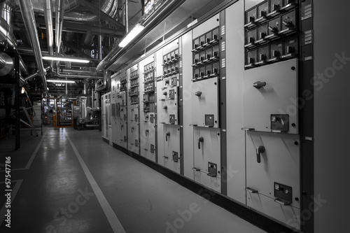 pipes in a modern thermal power station