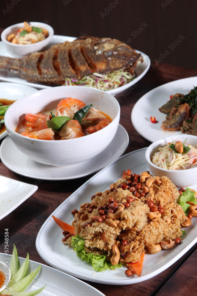 Thai food popular menu
