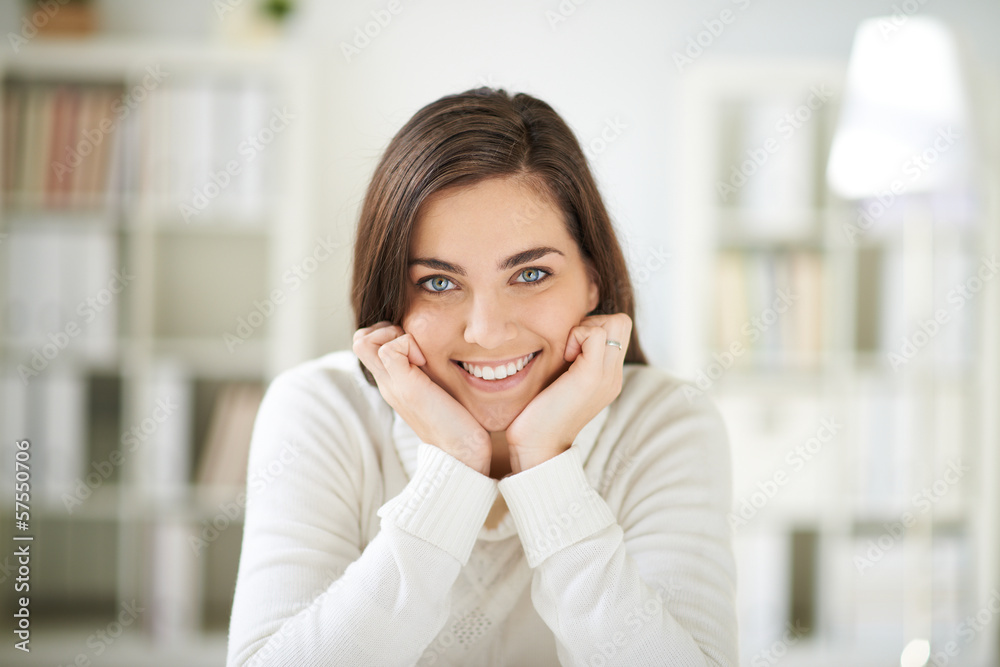 Cheerful lady Cheerful lady
