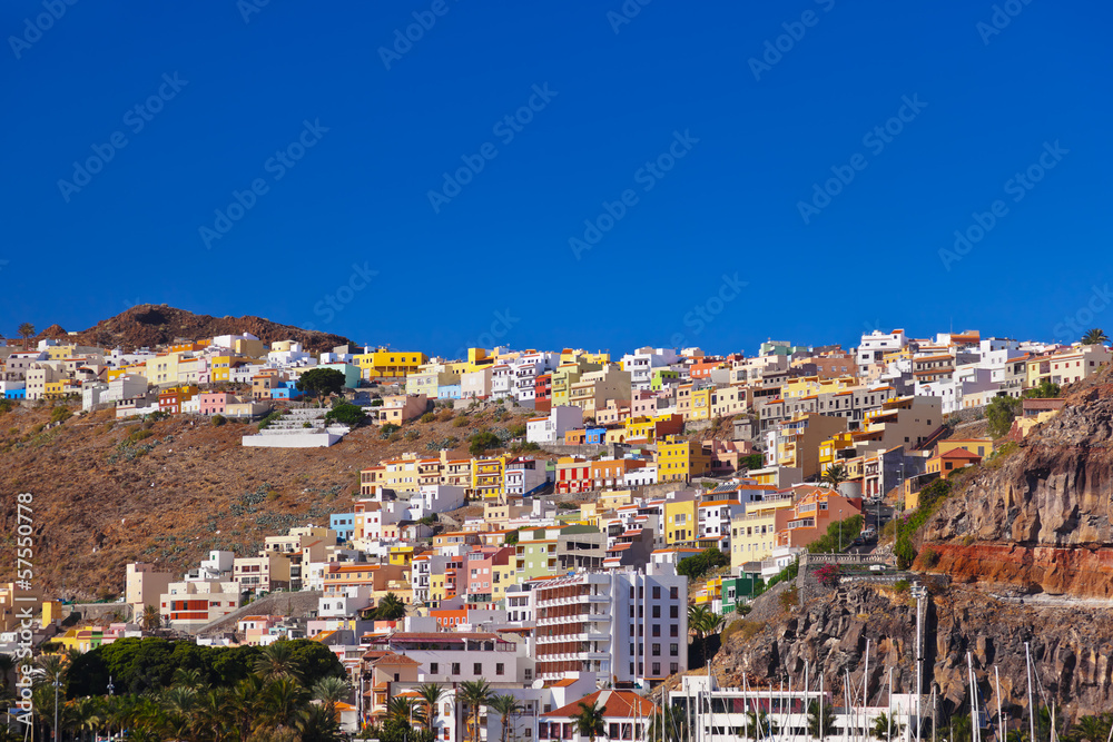 Port and town San Sebastian - La Gomera Island - Canary