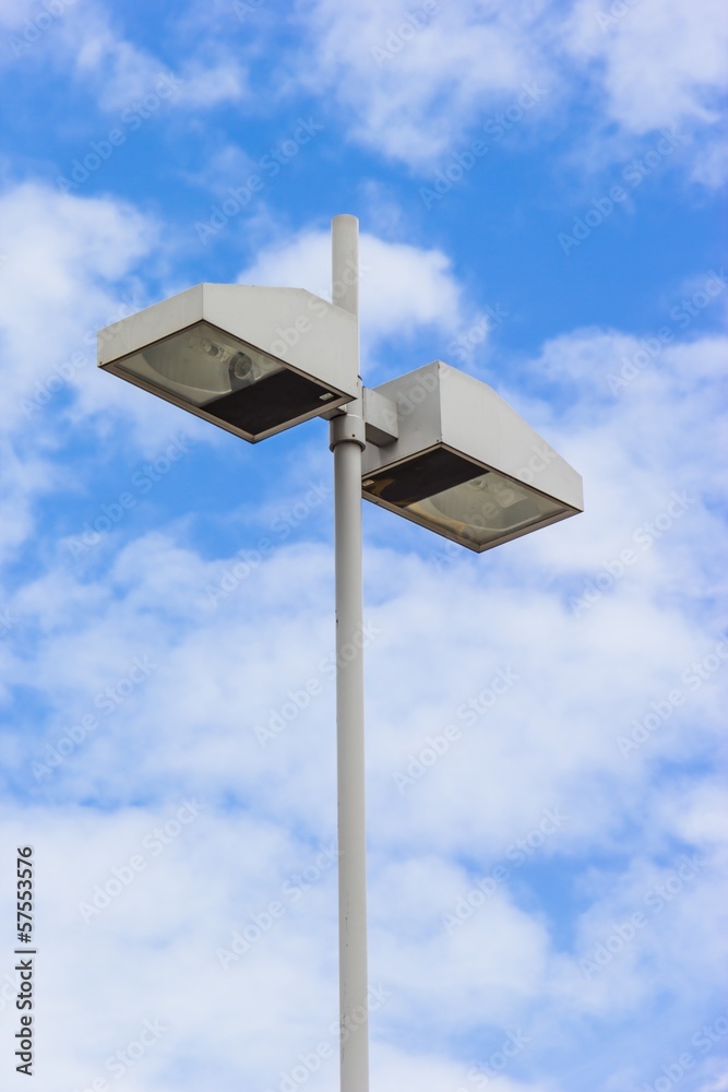 street-light abstract against blue sky street-light abstract against blue sky