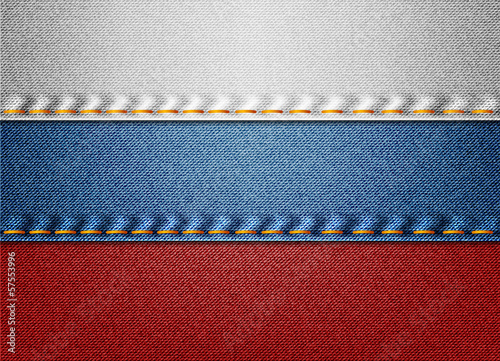 Denim Russia flag