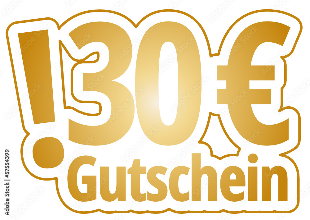 Fototapeta premium 30 € Gutschein