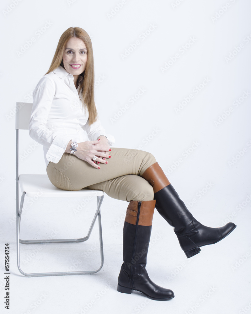 Fototapeta premium real middle aged pretty woman